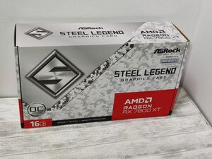 未開封 ASRock Radeon RX7800XT Steel Legend 16GB OC ホワイト