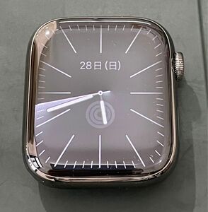 Applewatch series7 45mm グラファイトステンレス アップルウォッチ Cellular