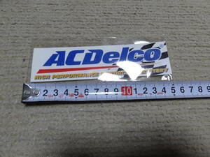 未使用　ステッカー　AC DELCO バッテリー　レース　サーキット　スポンサー　工具　ピット２輪　エーシーデルコ　メンテナンス