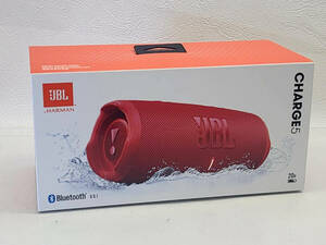 6829 R60417　未使用　JBL　CHARGE5　Bluetooth対応　ワイヤレスポータブルスピーカー　レッド　防水 