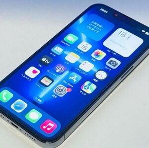 【動作良好】 iPhone13Pro シエラブルー ○判定 SIMフリー ブルー iPhone 128GB スマホ 13 Pro