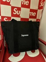 ☆激レア☆Supreme Canvas Tote 黒 シュプリーム キャンバス トートバッグ_画像4