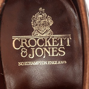 【中古】クロケットアンドジョーンズ CROCKETT&JONES Coventry セミブローグ ドレスシューズ ブラウン【サイズ5 1/2 E】の画像7