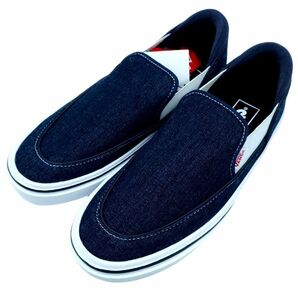 新品 VANS バンズ V3934 スレプト スリッポン スニーカー size25/紺 ■■ ☆ eea2 メンズの画像1