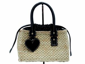 Samantha Vegasa man sa Vega basket bag beige x black #* * eec0 lady's 