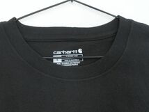 Carhartt カーハート ルーズフィット 胸ポケット Tシャツ sizeL/黒 ■◆ ☆ eea1 メンズ_画像4