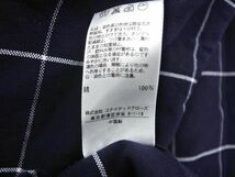 ネコポスOK UNITED ARROWS ユナイテッドアローズ A DAY IN THE LIFE グラフチェック シャツ sizeS/紺 ■◆ ☆ eea1 メンズ_画像5