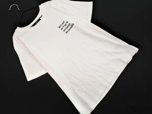 ネコポスOK カスタネ 刺繍 Tシャツ sizeS/白 ■◆ ☆ eea1 レディース