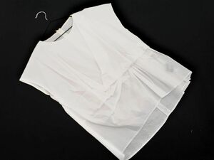 ネコポスOK peggy lana ペギーラナ フレンチスリーブ ブラウス シャツ size2/白 ■◆ ☆ eea1 レディース