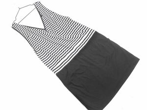  cat pohs OK VICKY Vicky border no sleeve kashu cool One-piece size2/ white x black #* * eea1 lady's 