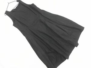 t.b ティービー センソユニコ リネン混 ノースリーブ ワンピース size38/黒 ■◆ ☆ edd0 レディース