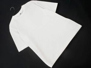 ネコポスOK Uniqlo U ユニクロ ユー ルメール エアリズム オーバーサイズ Tシャツ sizeM/白 ■◆ ☆ eea1 メンズ