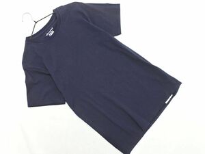 ネコポスOK Champion チャンピオン ロゴ カットソー sizeS/紺 ■◆ ☆ eea1 メンズ