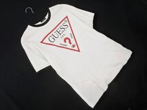 GUESS ゲス ロゴ プリント Tシャツ sizeL/オフホワイト ■◆ ☆ eea1 メンズ_画像1