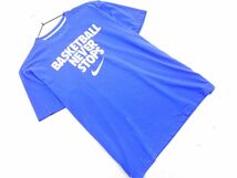 ネコポスOK NIKE ナイキ プリント Tシャツ sizeL/青 ■◆ ☆ eea1 メンズ_画像1