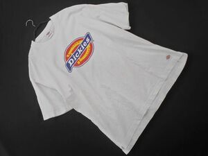 Dickies ディッキーズ ビックロゴプリント Tシャツ sizeF/白 ■◆ ☆ eea7 メンズ