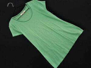 ネコポスOK PAUL STUART ポールスチュアート Tシャツ sizeM/緑 ■◆ ☆ eea7 レディース