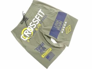 ネコポスOK Reebok リーボック CROSSFIT トレーニングウェア ハーフ パンツ size31/カーキ ■◆ ☆ eea7 メンズ