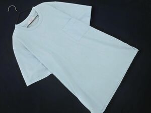 ネコポスOK 417 EDIFICE 417 エディフィス オーバーサイズ Tシャツ sizeM/ブルー ■◆ ☆ eea8 レディース