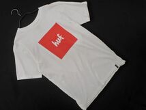 ネコポスOK HUF ハフ ボックス ロゴ Tシャツ sizeS/白 ■◆ ☆ eea8 メンズ_画像1