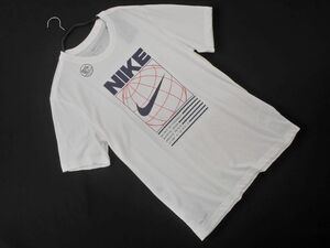 ネコポスOK NIKE ナイキ ロゴ プリント Tシャツ sizeL/白 ■◆ ☆ eea8 メンズ