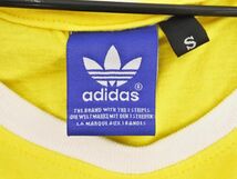 ネコポスOK adidas originals アディダスオリジナルス ロゴ Tシャツ sizeS/黄 ■◆ ☆ eea9 レディース_画像5