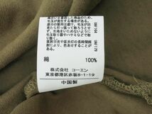 coen コーエン Tシャツ ワンピース sizeF/カーキ ■◆ ☆ eea9 レディース_画像5