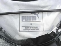 ネコポスOK PUMA プーマ 総柄 半袖 トレーニングウェア Tシャツ sizeM/グレー ■◆ ☆ eea9 レディース_画像5