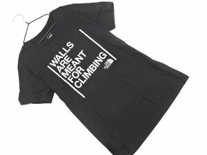 THE NORTH FACE ザノースフェイス コーデュラナイロン プリント Tシャツ sizeL/黒 ■◆ ☆ eeb0 レディース