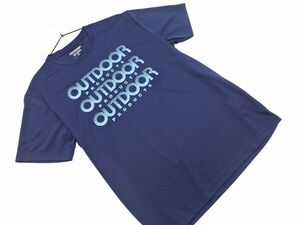  кошка pohs OK новый товар Outdoor Products большой размер Logo принт тренировка одежда футболка size3L/ темно-синий #* * eeb3 мужской 