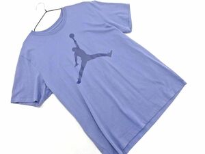 ネコポスOK NIKE ナイキ Jordan ジョーダン ロゴ プリント Tシャツ sizeXL/青 ■◆ ☆ eeb3 メンズ