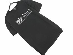 ネコポスOK LAD MUSICIAN ラッドミュージシャン プリント 半袖 Tシャツ size44/黒 ■◆ ☆ eeb3 メンズ