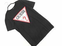 GUESS ゲス ロゴ プリント Tシャツ sizeS/黒 ■◆ ☆ eeb3 メンズ_画像1