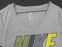 ネコポスOK NIKE ナイキ ロゴ Tシャツ sizeS/グレー ■◆ ☆ eeb4 レディース_画像2