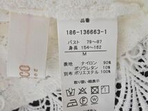 ネコポスOK tocco closet トッコクローゼット 総レース ブラウス シャツ sizeM/白 ■◆ ☆ eeb4 レディース_画像5