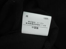 ネコポスOK coen コーエン バックスリット マキシ Tシャツ ワンピース sizeF/黒 ■◆ ☆ eeb4 レディース_画像6