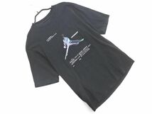 ネコポスOK NIKE ナイキ AIR JORDAN エアジョーダン プリント 半袖 Tシャツ sizeXS/黒 ■◆ ☆ eeb4 メンズ_画像1