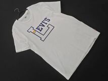 LEVI’S リーバイス ロゴ プリント Tシャツ sizeM/白 ■◆ ☆ eeb4 メンズ_画像1