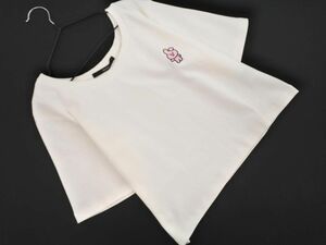 Kastane カスタネ BT21 COOKY 刺繍 ショート丈 Tシャツ 白 ■◆ ☆ eeb4 レディース