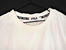 FILA フィラ ロゴ 刺繍 オーバーサイズ Tシャツ sizeF/白 ■◆ ☆ eeb4 レディース_画像2