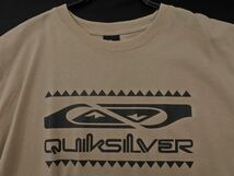 ネコポスOK 新品 QUIKSILVER クイックシルバー ロゴ プリント カットソー sizeM/ベージュ ■◆ ☆ eeb4 メンズ_画像3