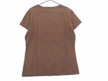 ネコポスOK Lui Chantant ルイシャンタン プリント Tシャツ size40/茶 ■◆ ☆ eeb4 レディース_画像5