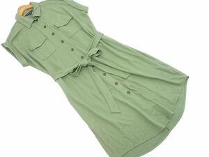 BANANA REPUBLIC バナナリパブリック 半袖 カットソー シャツ ワンピース sizeM/カーキ ■◆ ☆ eeb5 レディース