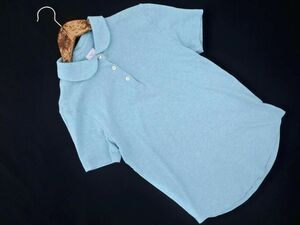 Pont de Chalonsponte Sharo n polo-shirt size2/ blue #* * eeb7 lady's 