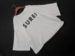 ニコアンド プリント Tシャツ sizeL/白 ■◆ ☆ eeb6 レディース