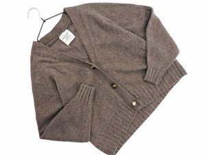 URBAN RESEARCH Sonny Label Urban Research Sunny lable wool 100% cardigan sizeF/ dark brown *# * eeb7 lady's 