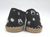 新品 ルシアンペラフィネ スカル柄 エスパドリーユ シューズ size37（23.5cm位）/黒 ■◆ ☆ eeb6 レディース_画像4