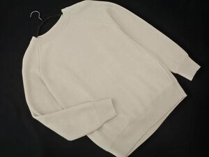  green lable lilac comb ng United Arrows wool . knitted sweater sizeM/ eggshell white *# * eeb6 men's 