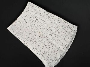  cat pohs OK Reflect Reflect chiffon dot A line trapezoid skirt size42/ white #* * eeb6 lady's 