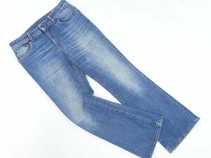 MINI KICK ITALY製 6397 ブーツカット デニムパンツ size26/青 ■■ ☆ eeb6 レディース